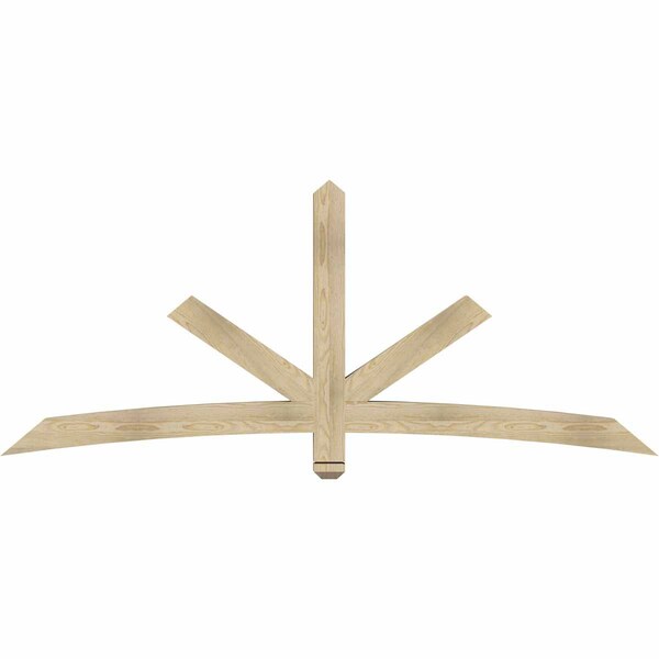 Ekena Millwork Alberta Rough Sawn Timber Gable Bracket, Douglas Fir, 84"W x 35"H x 4"D x 4"F, 10/12 Pitch GBW084X35X0404ALB00RDF - main
